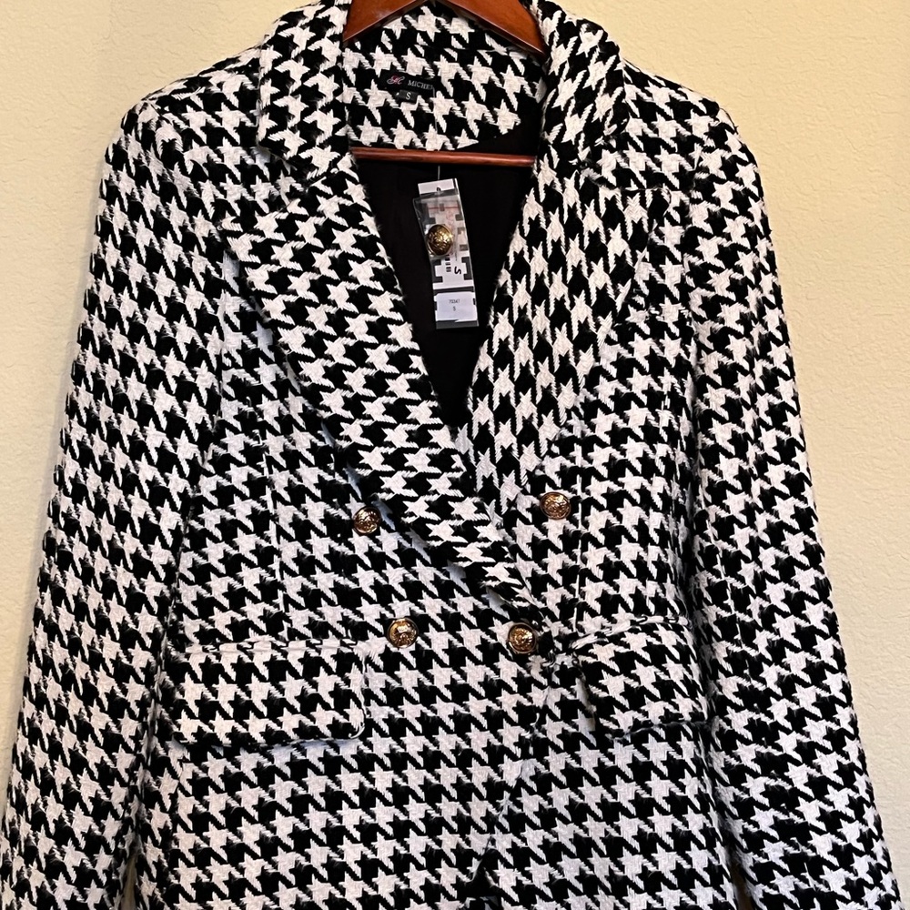 NWT Houndstooth winter blazer Size Small